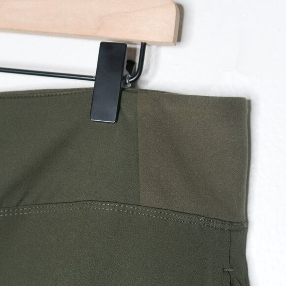 Kirkland Signature Womens Ankle Pants Large Green Stretch Waist Office Career - Picture 7 of 12